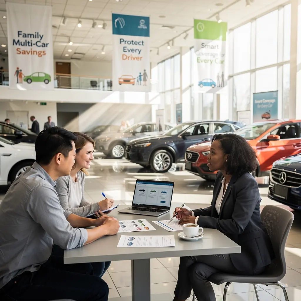 Graficzna prezentacja korzyści płynących z rodzinnej polisy ubezpieczeniowej.